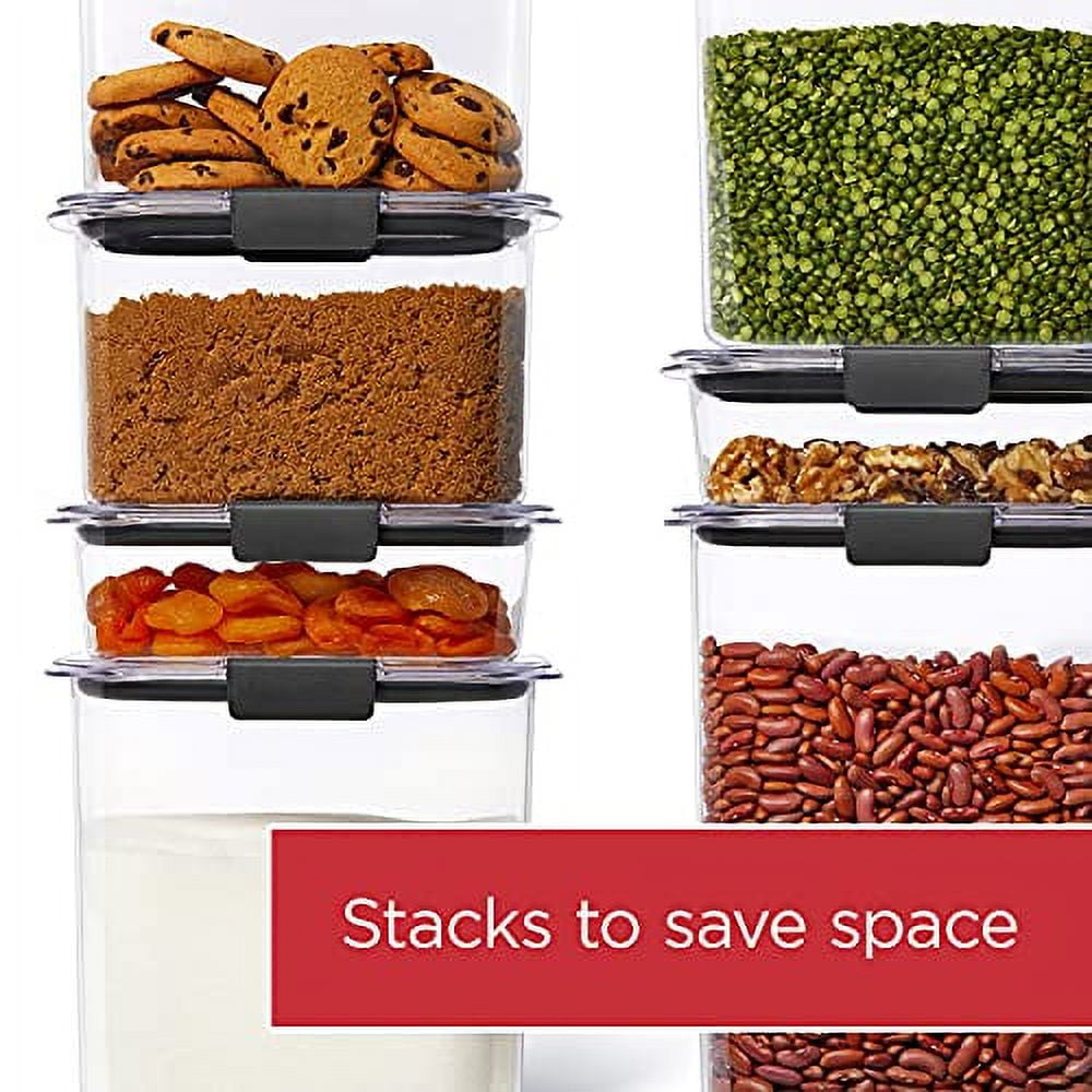 Rubbermaid Brilliance Pantry Storage Container, 16 Cup, Dishwasher Safe -  Walmart.com