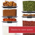 thumbnail image 5 of Rubbermaid Brilliance Pantry Airtight Food Storage Container, BPA-Free Plastic, Small, 8-Piece, 5 of 5