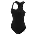 thumbnail image 2 of KOGMO Womens Cotton Racer Back Tank Bodysuit with Snap Button (S-XL), 2 of 7