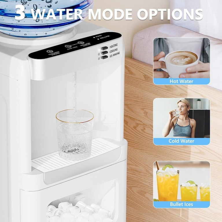 Havato 3 in 1 Water Dispenser with Ice Maker 33lbs 9 ice cubes in