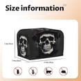 thumbnail image 5 of Pofeuu Magician Hat Skull Print Universal Two Slice Toaster Cover,Dust Cover, Toaster Cover Bread Machine Cover Fits for Most Standard 2 Slice Toasters, 5 of 7
