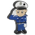 thumbnail image 3 of Disco U de dibujos animados creativo de plástico flexible portátil para Windows 98 / Me / 2000 / XP USB2.0 Policeman 64G, 3 of 14