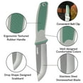thumbnail image 2 of Dispatch 3.54 inch Blade Length Fixed Blade Knife Full Tang Survival Hunting Knife Green&Brown 7.95" over Length, 2 of 9