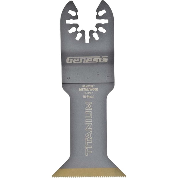 Genesis GAMT531T Titanium-Coated Bi-Metal Flush Cut Blade, 1-3/4"