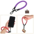 thumbnail image 3 of Uxcell Phone Lanyard Universal Polyester Wrist Lanyard with Lanyard Patch for Smartphone Deep Purple 2 Pack, 3 of 4