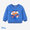 Blue, variant on Disney Mickey Mouse Girls Boys Fleece Sweatshirts Embroidered Graphic Crewneck Sweatshirts Sizes 2-6