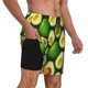 thumbnail image 2 of Fotbe Avocado Traje de Baño para Hombre – Shorts de Natación de Secado Rápido con Forro y Bolsillos-Medium, 2 of 6