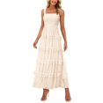 thumbnail image 1 of Vestido PRETTYGARDEN de verano para mujer, sin mangas, corte en A, largo, 1 of 9