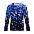 thumbnail image 4 of Blusas y camisas de manga larga con cuello redondo para hombre. Camiseta deportiva estampada para San Valentín. Camiseta de manga larga con cuello redondo. Blusas de licra para hombre., 4 of 5