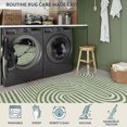 thumbnail image 5 of Tapis Modernes 5x7 pour Salon - Tapis Doux pour Chambre à Coucher Verts Lavables 5x7 - Tapis Antidérapants Ultra-Fins Résistants aux Taches Abstraits Mi-Siècle pour Chambre d'Enfant Grande Salle à Manger (5'X7', Vert) Vert, 5 of 5