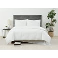 thumbnail image 3 of Cannon Solid Percale White 3 Piece King Duvet Set, 3 of 7