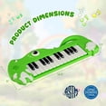 thumbnail image 2 of Costway 25-Key Kids Piano Keyboard Dinosaur Shape Toy Digital Piano with Built-in Music & Light Green, 2 of 9