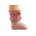thumbnail image 3 of Gureui Kids Baby Girls Mesh Socks, Cotton Breathable Solid Color Mid-Calf Socks with Bowknot Decoration, 3 of 8