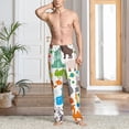 thumbnail image 2 of Pofeuu Animals Print Men's Pajama Pants, Soft Lounge Pajama Pants with big pockets for Men Plaid Pj Bottoms-Medium, 2 of 6