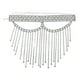 thumbnail image 5 of Crystal Tassel Veil Face Mask Rhinestone Chain Nightclub Dance Party Costumes, 5 of 5