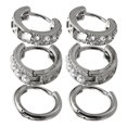 thumbnail image 1 of a refined and engaging product description based on your input:\n\n \n\n**3 Pairs Hoop Earrings Set for Women – Lightweight & Comfortable Jewelry with, 1 of 4