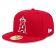 thumbnail image 3 of Men's New Era Red Los Angeles Angels Baseball Hall of Fame 59FIFTY Fitted Hat, 3 of 5
