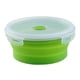 thumbnail image 4 of cuencos plegables Contenedor De Alimentos Redondo Almacenamiento Plegable Tazón De Camping Microondas Refrigerador Grande 800ML Verde grande 800ML verde Magideal cuencos plegables, 4 of 5