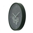 thumbnail image 2 of Yosemite Home Decor Minimalist Metal Clock with Open Moving Gears in Dark Green, 2 of 5