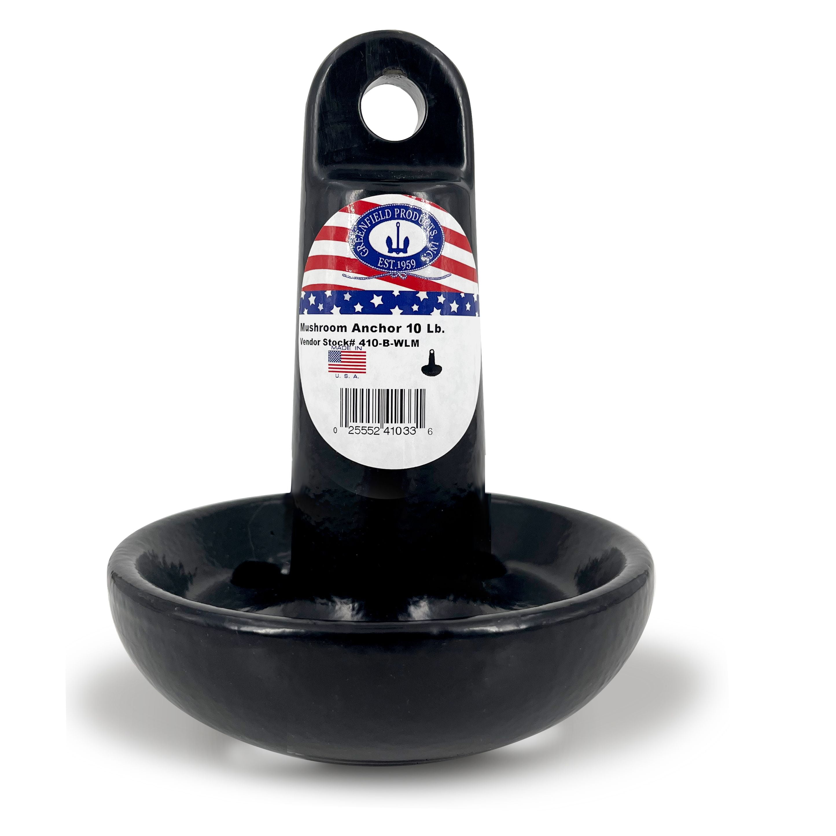 (2 pack) Greenfield Products Mushroom Anchor 10 lb. Cast Iron, Model 410-B-WLM