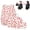 Heart, variant on CSSJKYJ Backpack for Teen Women College Laptop Backpacks Cute Bookbag Set Case Elementary Middle High Campus Bag 3 Pcs Students Bookbags Sets Travel Daypack-Black Spots