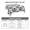 thumbnail image 3 of Zufioo Happy Soccer Print Square Decorative Tablecloth, Wrinkle-resistant, Waterproof and Oil-resistant Tablecloth Coffee Table Cloth, Suitable for Restaurants-54"x54", 3 of 8