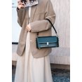 thumbnail image 4 of Genuine Cowhide Leather Women's Crocodile Embossed Shoulder Bag, Flap Crossbody Satchel Purse, 4 of 7