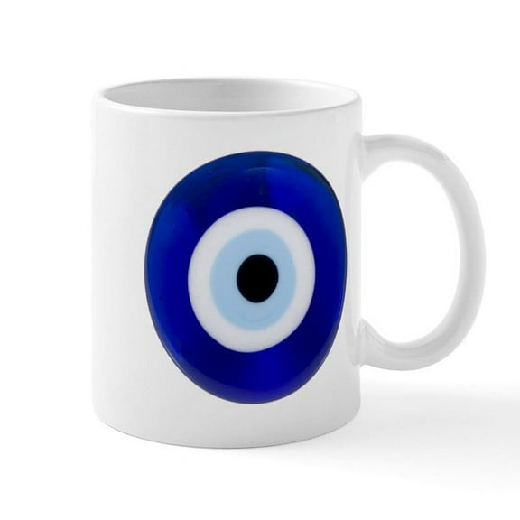 CafePress - Nazar Amulet Evil Eye Protection Mugs - 11 oz Ceramic Mug - Novelty Coffee Tea Cup
