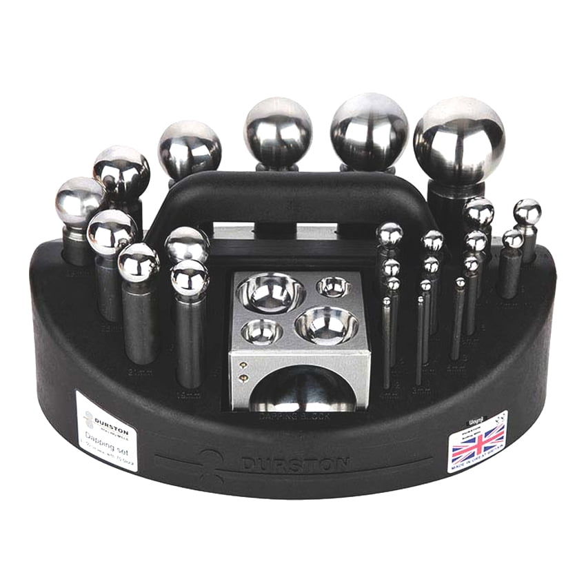 Durston Dapping Set of 25 Steel Doming Jewelry Metal Shaping Forming Tool