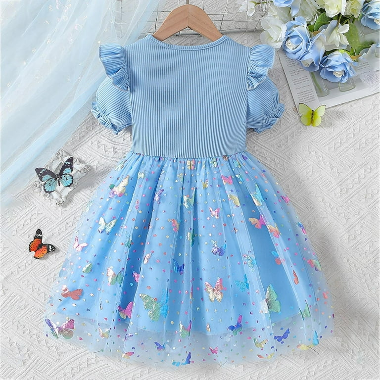 blue dress 5t Old Navy SHEIN Picapino Dress Romper Lot Girls 5T Blue White Heart Bee   The Peacock Exchange TX