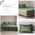 thumbnail image 3 of California King Tencel Lyocell Sheets Set - Cooling, Silky Soft Eucalyptus Bed Sheets, Deep Pocket 16", Moisture Wicking, 3 of 17