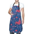 thumbnail image 3 of Goofa Chicken and Rooster Printed Waterproof Apron 33" Chef Aprons for Men Heavy Duty Chemical Work Apron Adjustable Bib Apron, 3 of 9