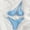 Light Blue, variant on Hipattires Swimsuits for Women Beach Solid Bikini Sets Comfortable 2 Piece Swimwear Army Green Juniors Bathing Suits