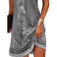 thumbnail image 4 of Gvmfive Women Summer Boho Printed T-shirt Dress Short Sleeve Casual Loose Dress, 4 of 4