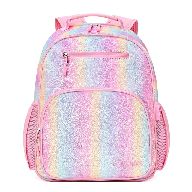 Mochila Mibasies para niñas de primaria de 5 a 8 años con purpurina