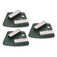 thumbnail image 1 of 3 piezas de zapatas de pulido de diamante trapezoidales para piso de concreto, corte agresivo, 2 dientes largos, verde, 80 #, 1 of 12