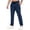 03-Dark Blue, variant on Men's Quick Dry Straight Leg Pants, Elastic Waist Drawstring Lightweight Casual Pants, Zipper Pockets Loose Fit Hiking Pants for Workout Camping Outdoor Daily Wear 05-Light Gray XL