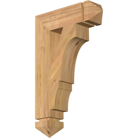 

Ekena Millwork 3 1/2 W x 14 D x 22 H Balboa Arts & Crafts Smooth Bracket Western Red Cedar