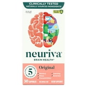 Neuriva Original Brain Health Supplement (30 count), Brain Support With Clinically Tested Natural Ingredients (Coffee Cherry & Plant Sourced Phosphatidylserine), 2 Pack