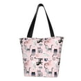 thumbnail image 1 of Fotbe Cat Bolsa de Playa con Estampado, Bolsa de Hombro, Bolsa de Mano Espaciosa, Bolsa de Viaje Ligera, Bolsa de Compras Versátil, 1 of 6