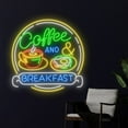 thumbnail image 5 of Handmadetneonsign Coffee And Breakfast Neon Sign, Breakfast Neon Art Decor, Coffee Wall Decor, 5 of 5