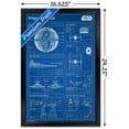 thumbnail image 3 of Star Wars: Saga - Imperial Blueprint Wall Poster, 14.725" x 22.375", Framed, 3 of 5