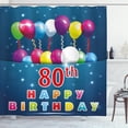 thumbnail image 1 of Ambesonne Colorful Shower Curtain, Blue Colored Backdrop, 69"Wx84"L, Multicolor, 1 of 3
