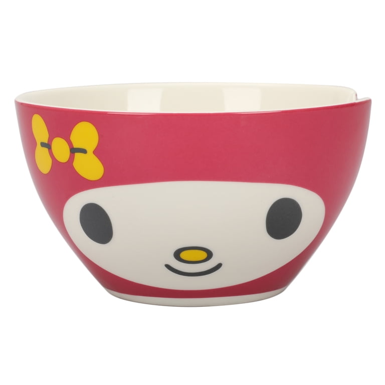 Bioworld My Melody Ceramic Ramen Bowl, 20 oz, Pink, Includes