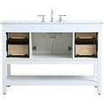 thumbnail image 6 of Elegant Decor Metropolis 48" Single Marble Top Bathroom Vanity in White, 6 of 16