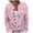 73-Pink, variant on Womens Christmas Cardigan Snowflake Print Long Sleeve Button Knitted Sweater Casual Holiday Knit Outwear Coat