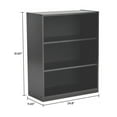 thumbnail image 5 of Mainstays 3-Shelf Bookcase with Adjustable Shelves, True Black Oak, 5 of 11