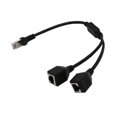 thumbnail image 1 of JOYWA Câble Adaptateur Répartiteur Réseau RJ45 1 Mâle vers 2 Femelles Port de Prise LAN Ethernet Y Câble Adaptateur, 1 of 9