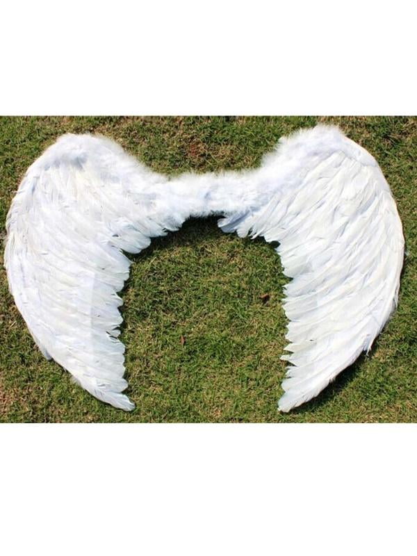 Adult Kids Angel Wings Fancy Dress up Fairy Feather Costume Outfits Party