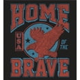 thumbnail image 2 of USA Home of the Brave Black Adult Long Sleeve Hoodie-3XL, 2 of 3